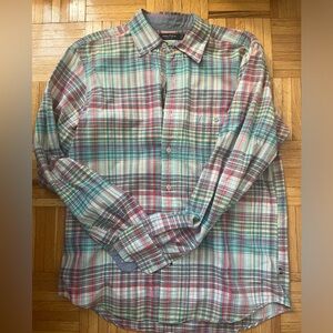 Nautica Men's Colorful Plaid Button Down Shirt